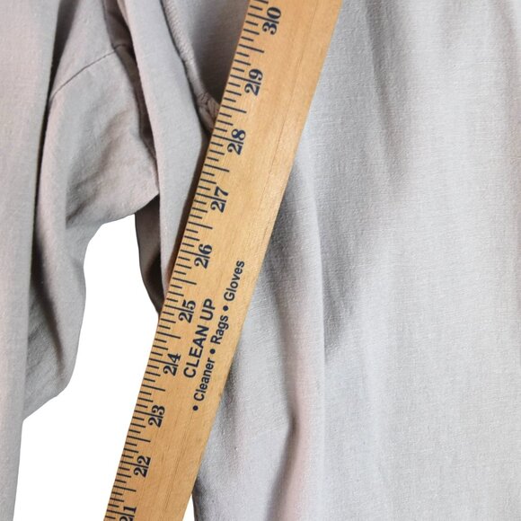 Torrid Beige Wide Leg Pants Size 4X Linen Blend Drawstring Minimalist Workwear - Picture 6 of 8